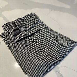 Zara Monochrome Checkered Dress Pants